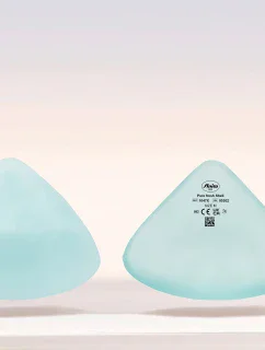 Pure fresh Shell silikonová epitéza trojúhelníkový tvar 1047X fresh blue - Anita Care