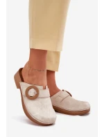 Dámské Pantofle S Přezkou Inblu Béžové TF000001