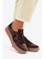 Dámské tenisky Vinceza 79597 na platformě hnědé