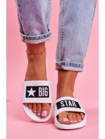 Dámské módní pantofle Big Star - bílé