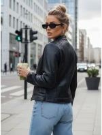 Dámská kožená bunda KLIROS černá FashionStreet TY4466