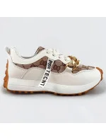 Bílé sportovní boty s řetízkem (N-205) Bílé sportovní boty s řetízkem (N-205)