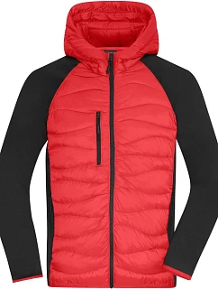 Daiber JN 1330 Pánská hybridní bunda 02.1330 red/black