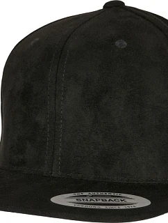 Flexfit 6089SU/6089CH 6 panelová Snapback kšiltovka "Suede" 55.689S black