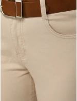 Dámské džíny mom fit s vysokým pasem béžové DSTREET UY2896