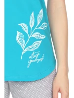 Dámské pyžamo 665 turquise - REGINA Dámské pyžamo 665 turquise - REGINA