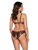 Dámský spodní díl plavek / brazilky SF-166/10/B Měděný lesk vzor - Ava Dámský spodní díl plavek / brazilky SF-166/10/B Měděný lesk vzor - Ava