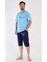 Pánské pyžamo bermudy Letadlo Pánské pyžamo bermudy Letadlo