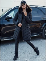 MODLOVA prošívaná dámská zimní bunda s kapucí černá FashionStreet TY4570 MODLOVA prošívaná dámská zimní bunda s kapucí černá FashionStreet TY4570