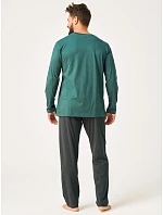 Pyžamo Key MNS 609 B26 dlouhé rukávy, velikosti M–2XL Pyžamo Key MNS 609 B26 dlouhé rukávy, velikosti M–2XL