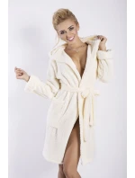 Dámský župan Diana short cream - DKAREN Dámský župan Diana short cream - DKAREN
