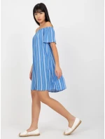 Dámské šaty  D73771R30145J bílo-modré - FPrice
