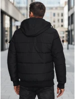 Pánská prošívaná bunda černá FashionStreet TX4638z