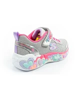 Skechers S Lights LED dětská sportovní obuv pro dívky na suchý zip šedá Skechers S Lights LED dětská sportovní obuv pro dívky na suchý zip šedá