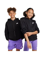 Dětská mikina Nike Sportswear Club Fleece Black FD3004 010 Dětská mikina Nike Sportswear Club Fleece Black FD3004 010