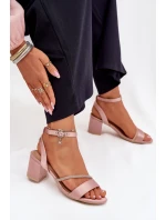 Dámské Sandály Na Podpatku S Krystaly Vinceza 20268 Béžové Dámské Sandály Na Podpatku S Krystaly Vinceza 20268 Béžové