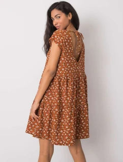 Šaty D50051Z30268 světle hnědé