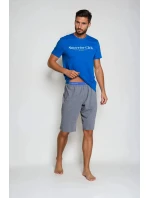 Pyžamo Zed 38366-55X Modrá a šedá - Henderson