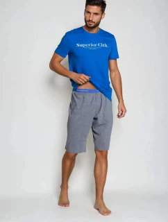 Pyžamo Zed 38366-55X Modrá a šedá - Henderson