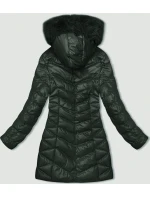 Tmavě zelená dámská zimní bunda (5M3139-238)