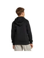 Dětská mikina adidas Essentials Full-Zip černobílá JD6494