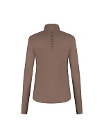 Rogelli běžecká mikina ESSENTIAL, barva mokka, velikost XS Rogelli běžecká mikina ESSENTIAL, barva mokka, velikost XS