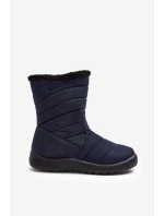 Vysoké Dámské Zateplené Sněhule Granátové Luxina