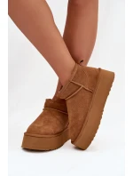 Dámské sněhule z přírodního semiše Camel Mairene Dámské sněhule z přírodního semiše Camel Mairene