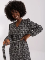 Šaty LK SK 509474 2.55P šedá černá Šaty LK SK 509474 2.55P šedá černá