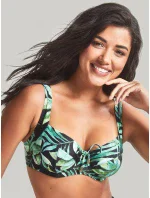 Dámská plavková podprsenka SW1642 Bali Full Cup Bikini zelené s listy - Panache Dámská plavková podprsenka SW1642 Bali Full Cup Bikini zelené s listy - Panache