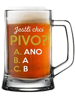 JESTLI CHCI PIVO? - pivní sklenice 0,5 l JESTLI CHCI PIVO? - pivní sklenice 0,5 l