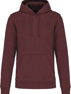 Kariban K 4027 Pánská eco-friendly mikina s kapucí 20.4027 wine heather