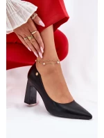 Elegantní Lodičky Na Slupek Vinceza 62221 Černé