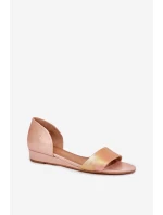 Kožené sandály Maciejka 01971-72 růžové zlato