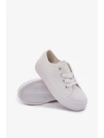 Dětské plátěné tenisky Big Star - bílé