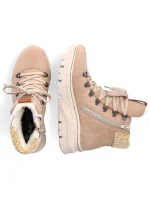 Dámské kotníkové zateplené boty W RKR572 Hnědo-béžová - Rieker