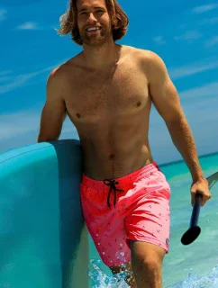 PÁNSKÉ PLAVECKÉ ŠORTKY HAPPY SHORTS - SM29 LONG