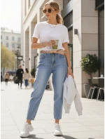 Dámské džínové kalhoty s páskem FashionStreet UY2883