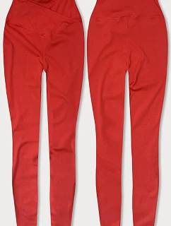 Dámské lycrové legíny červené (XL001-5)