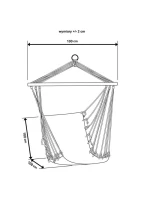 Brazilské houpací křeslo Royokamp 100x100 cm 1020259