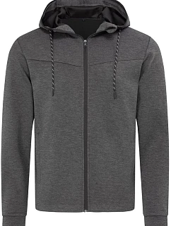 Stedman Scuba Jacket Men Pánská Scuba bunda s kapucí 05.5840 anthra heather