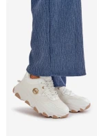 Dámské Sportovní Boty Na Šněrování Zateplené Na Platformě Bílé Verioras