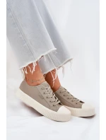 Dámské Textilní Tenisky Na Platformě Big Star RR274779 Šedé