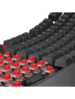 GENESIS Thor 230 TKL Herní klávesnice USB + RF Wireless + Bluetooth QWERTY černá