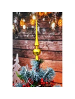 VÝŠKA VRCHOLU VÁNOČNÍHO STROMKU 25 CM ZLATÁ