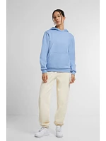 Build your Brand BY 289 Dámská oversize mikina s kapucí "Fluffy" 56.0289 heather grey