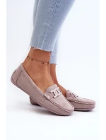 Dámské moderní semišové mokasíny fialové Rabell Dámské moderní semišové mokasíny fialové Rabell