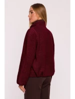 M885 Kabát látkový - bordó