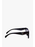 Dámské klasické sluneční brýle se zlatými detaily UV400 černá
