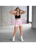 Obruč HMS HHW06 s výstupky, závažím a počítadlem růžová